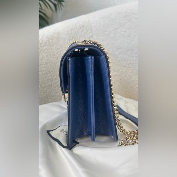 Gucci Blue interlocking Leather crossbody/Shoulder Bag - Picture 4 of 8